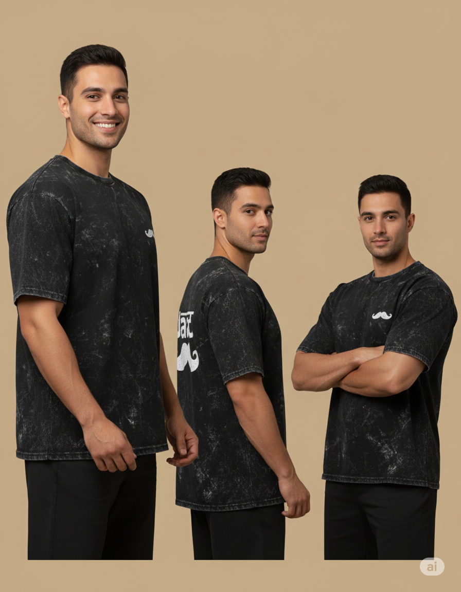 Jaat Acid Wash Oversized Tee - LIfts