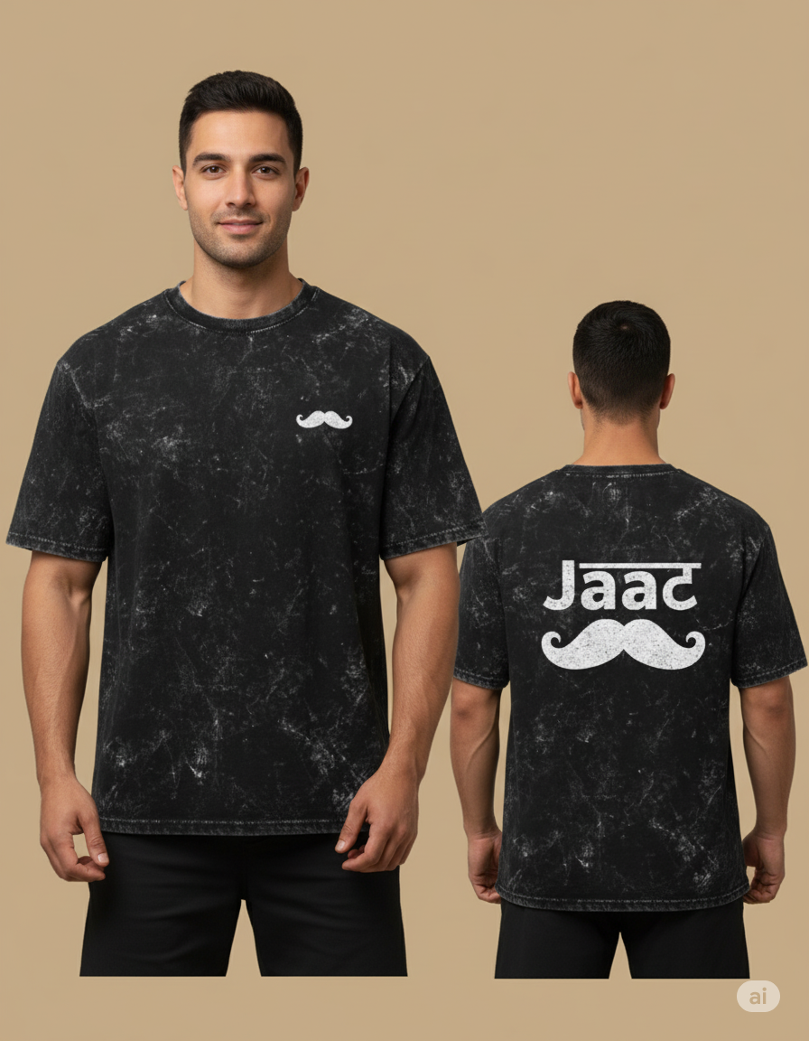 Jaat Acid Wash Oversized Tee - LIfts